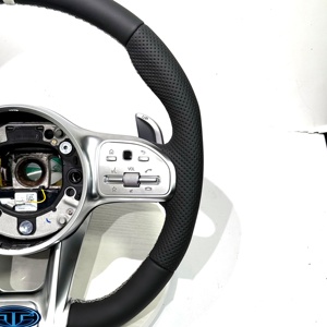 Volante de Cuero <span class=keywords><strong>Mercedes</strong></span> Benz AMG para W117 W176 W177 W203 W204 W205 W211 W212 W213 W218 C43 C63 C200 C300 - Product Image 4