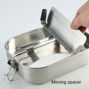 Insulated Biodegradable Tiffin <b>Box</b> Leakproof Camping Food Storage Container with Stainless Steel <b>Lunch</b> <b>Box</b> - Product Image 3