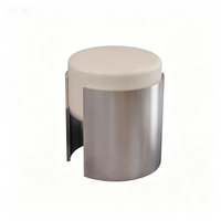 Ensemble de table et de tabourets ronds en acier inoxydable minimalistes Yeehon pour café commercial, salon de thé et pâtisserie