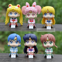 Pretty Guardian Warrior Girls figura juguete coleccionable para máquina Gacha cápsula expendedora PVC Anime figura