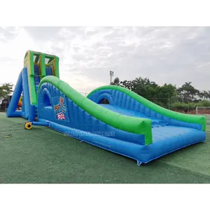 8 meters high free fall giant inflatable dropkick water slide for adults outdoor challenge from China inflatable factory