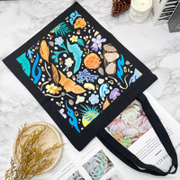 DATE d'impression de taille moyenne personnalisée sac fourre-tout de fête de mariage imprimé souvenir sac à provisions en coton sérigraphié à la main