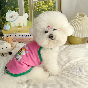 Camiseta sin mangas de verano para mascotas para perros y gatos, Color sólido, logotipo personalizado, patrón de nombre en Stock, venta al por mayor, chaleco para perros, camiseta OEM ODM - Product Image 1