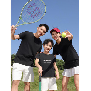 Abbigliamento genitore-bambino di alta qualità 100% <span class=keywords><strong>cotone</strong></span> 180gsm uomini donne Unisex su misura in bianco <span class=keywords><strong>abiti</strong></span> Casual da uomo Camisetas - Product Image 1