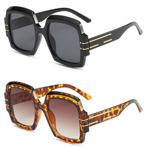 <span class=keywords><strong>Lunettes</strong></span> <span class=keywords><strong>tendance</strong></span> 2023, double ligne, grand carré rétro bleu floral dégradé nuances mode original femme sexy femmes <span class=keywords><strong>lunettes</strong></span> de soleil - Product Image 2