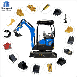Gratis verzending Mini Graafmachine 1,5 Ton Inclusief Accessoires EPA Kubota Motor Nieuwe Rupsgraafmachine 1 Ton 2 Ton Boeren Compacte Graafmachine - Product Image 1