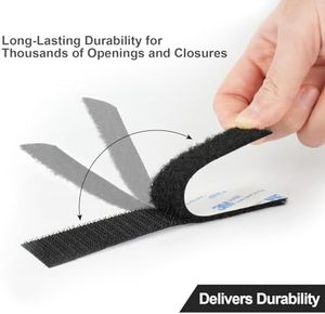 Băng dính 3M màu đen tự dính, chất liệu vải nylon, móc và vòng, chịu lực cao - Product Image 6