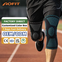 Genouillère de compression tricotée de qualité supérieure pour le sport, attelle de compression pour le fitness, soutien pour les douleurs au genou
