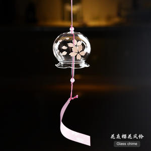 Стеклянные ветряные колокольчики ручной работы, прозрачные стеклянные ветряные колокольчики - Product Image 4