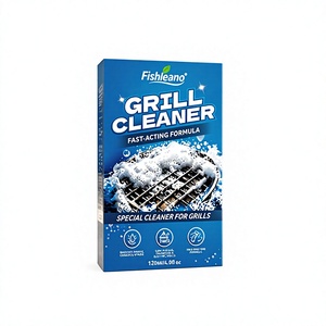 FISHLEANO Nettoyant en spray puissant pour <span class=keywords><strong>barbecue</strong></span> et gril, dégraissant pour éliminer la saleté, polissage des fours de cuisine, nettoyage en profondeur pour l'extérieur - Product Image 5