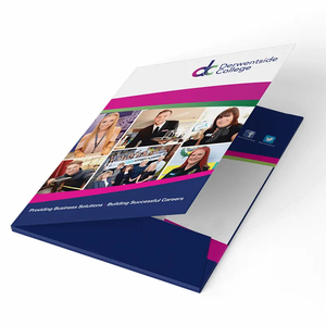 Custom 9x12 A4 Presentation <strong>Folder</strong> with Business Card Pocket Paper Material and Custom Logo - Product Image 3