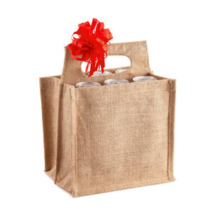 ถุงเก็บเครื่องดื่ม Ecojuta ขนาด 33x15x85 ซม. ผ้าเฮมพ์ แคนวาส เป็นมิตรกับสิ่งแวดล้อม ทรงสี่เหลี่ยมผืนผ้า สำหรับใส่ของขวัญ - Product Image 1