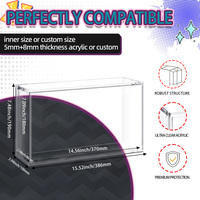 Rak Display Pelindung UV Casing Akrilik Magnetik SPC untuk Pokemon Prismatic, Kotak Penyimpanan Casing Akrilik SPC