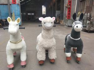 Unisex Nieuwe Dierenruiter Ce Astm Gecertificeerd Mechanisch Lentepaard Op Wielen Volwassen Ride-On Speelgoed Gemaakt Van Pluche Materiaal - Product Image 3