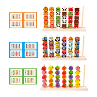Vehículos de Madera, Bloques de Aprendizaje de Matemáticas para Contar y Apilar, Balanza Educativa, Juguete para Niños de 3 a 6 Años, Unisex