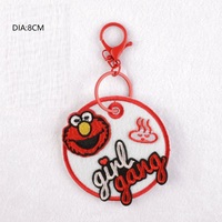Hot Selling Fabriek Verkoop Ronde Vierkante Vorm Blanco Borduurwerk Patch Diy Bagage Tag Ketting Sleutelhanger