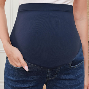 Leggings de maternité pour femmes, nouvelle arrivée, leggings de maternité taille haute, leggings de maternité respirants de haute qualité, jeans en denim bleu vintage - Product Image 6