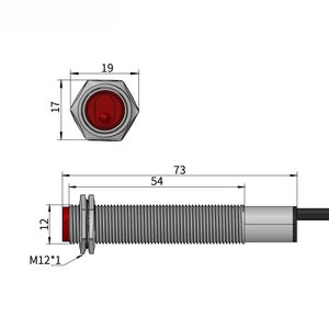 Capteur photoélectrique laser série M12 rétro-réfléchissant 10-30V NPN PNP multi-contrôle, détecteur de proximité photoélectrique - Product Image 4