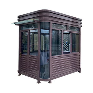Cabine de sécurité mobile en acier pour extérieur, structure arquée, finition professionnelle, poste de garde, cabine photo - Product Image 5