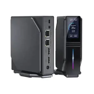 S1 Mini PC with LCD Screen Intel Alder Lake-N100 16GB DDR4 512GB 1TB M.2 SSD Vertical wind11 mini pc for Home/Office