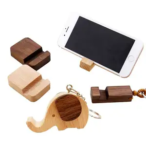 Wooden phone holder base bracket mobile phone bracket accessories lazy mobile phone holder Desktop stand