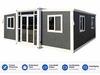 Mini-maisons prêtes à être expédiées, style artisanal, 20 pieds, mobiles, modulaires, démontables, pour bureau, appartement, atelier