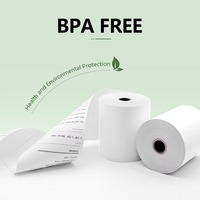 Rollos de Papel Térmico Directo de Fábrica, Personalizables, 57 mm x 30/40/50 mm, 80 mm x 50/60/70/80 mm, Impermeables, de Alto Brillo, para Cajas Registradoras POS