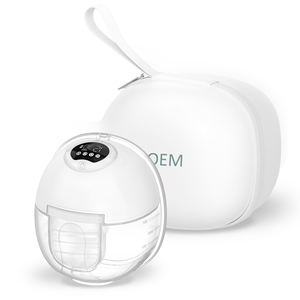 เครื่องปั๊มนมไฟฟ้าแบบสวมใส่ OEM สำหรับเด็กทารก 4 โหมด 12 ระดับ พร้อมกระเป๋าเก็บนม รุ่น S39 - Product Image 1