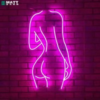 Enseignes néon LED en acrylique personnalisées « Lady Sexy Rose » pour salon, barbier, bar, fête, décoration murale