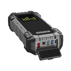 เครื่องจั๊มพ์สตาร์ทรถยนต์แบบพกพา กำลังสูง 12V พร้อมหน้าจอดิจิตอลอเนกประสงค์ ความจุ 24000mAh พร้อมไฟ LED สำหรับรถยนต์และรถบรรทุกขนาด 3.8 ลิตร - Product Image 5