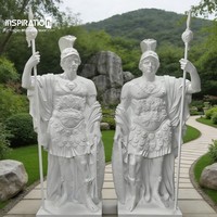 Statue de Méduse en pierre moulée pour aménagement paysager classique, sculpture en marbre cultivé, statue de Vénus en pierre moulée