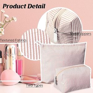 Borsa da Viaggio per Toilette, Piccola Pochette Estetica per Trucchi, Organizer per Pennelli e Prodotti Skincare, Regalo di San Valentino per Donne - Product Image 3