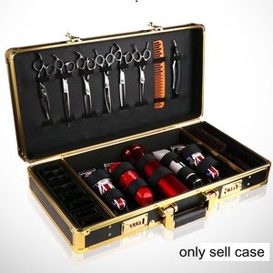 Portable Aluminum Barberia <strong>Briefcase</strong> Barber Tools Suitcase Salon Password Gold Barber Case, Metal Barber Organizer <strong>Box</strong> - Product Image 3