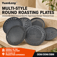 Plaque de cuisson en fonte épaissie pour barbecue extérieur et cuisinière à induction, compatible avec les plats à rôtir, durable et facile à nettoyer