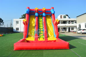 Lớn <span class=keywords><strong>Inflatable</strong></span> lâu đài trượt khổng lồ trượt nảy lâu đài carton trượt bơm hơi để bán - Product Image 4