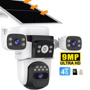 <span class=keywords><strong>Cámara</strong></span> de Seguridad Solar con Seguimiento Automático 4G LTE, <span class=keywords><strong>Cámara</strong></span> de Vigilancia con Energía Solar de 8W, <span class=keywords><strong>Cámara</strong></span> SIM 4G LTE para Exteriores, Audio Bidireccional BG621SR - Product Image 1