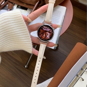 Cinturino in Pelle di Vitello Cerata Ecologica con Fibbia a Perno per Smartwatch 8/9/GT5GT6 e Watch4/3Pro/Fit3 - Product Image 3