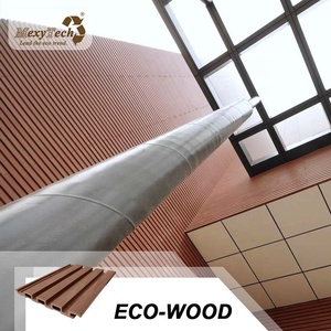 แผ่นตกแต่งผนังอะลูมิเนียม WPC แบบท่อ 3 มิติ สำหรับผนังภายนอก - Product Image 4