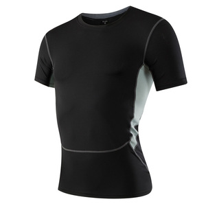OEM Custom Active Tops Spandex Polyester <span class=keywords><strong>Sweat</strong></span> T-<span class=keywords><strong>Shirt</strong></span> pour la course à pied et l'entraînement de gymnastique Plusieurs couleurs disponibles - Product Image 4