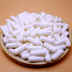 الأبيض Tio2-Free فارغة HPMC كبسولات نباتية حجم 00el للطب