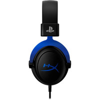 HyperX Headset Gaming berkabel Cloud biru headphone In-Ear dengan mikrofon kompatibel dengan PS4 PS5 PC earphone Gaming