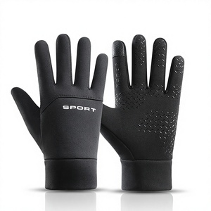 Gants de motocross thermiques d'hiver personnalisables avec logo, imperméables, antidérapants, compatibles écran tactile, chauds, pour moto, cyclisme, extérieur, demi-doigts, avec crochet - Product Image 4