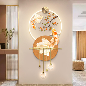 Stampa all'ingrosso moderna su tela <span class=keywords><strong>di</strong></span> cristallo pittura <span class=keywords><strong>di</strong></span> porcellana opere d'arte per la casa Hotel ufficio soggiorno decorazione Koi pittura <span class=keywords><strong>di</strong></span> pesce - Product Image 3