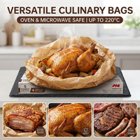 Sac de cuisson pour dinde de Thanksgiving extra large, sacs de cuisson résistants aux hautes températures pour poulet entier, sacs de cuisson format familial