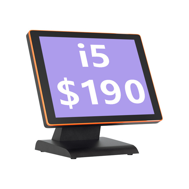 New 15" Screen POS System Cash Register All in One Windows/Android POS Machine