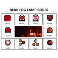 Feux de camion en gros : Feux de position latéraux LED ronds de 4 pouces, feux de signalisation arrière LED pour remorque, lampes 12V 24V, feux arrière de camion