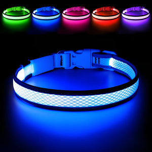 Collier pour <span class=keywords><strong>chien</strong></span> LED rechargeable, haute visibilité, collier de sécurité lumineux avec boucle à dégagement rapide - Product Image 4