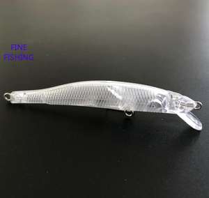 Unlackierter Angel köder <span class=keywords><strong>Minnow</strong></span> Lures leerer Kurbel köder köder körper 88mm 4G 8162 # - Product Image 4