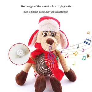 Jouet de Noël en gros pour chien, jouet couineur personnalisé amusant, jouet en peluche pour chiot, pour mâcheurs agressifs, produit à mâcher doux et résistant aux morsures - Product Image 4