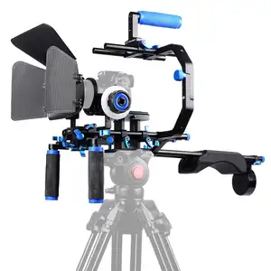 YELANGU D206 C-arm Accessory DSLR Handheld Follow Focus Matte Box Camera Shoulder Mount Rig Kit For All DSLR